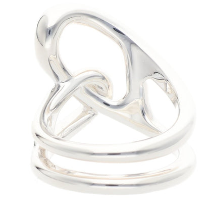 HERMES Chaine d'Ancre Punk 925 Silver Ring Size ONE SIZE