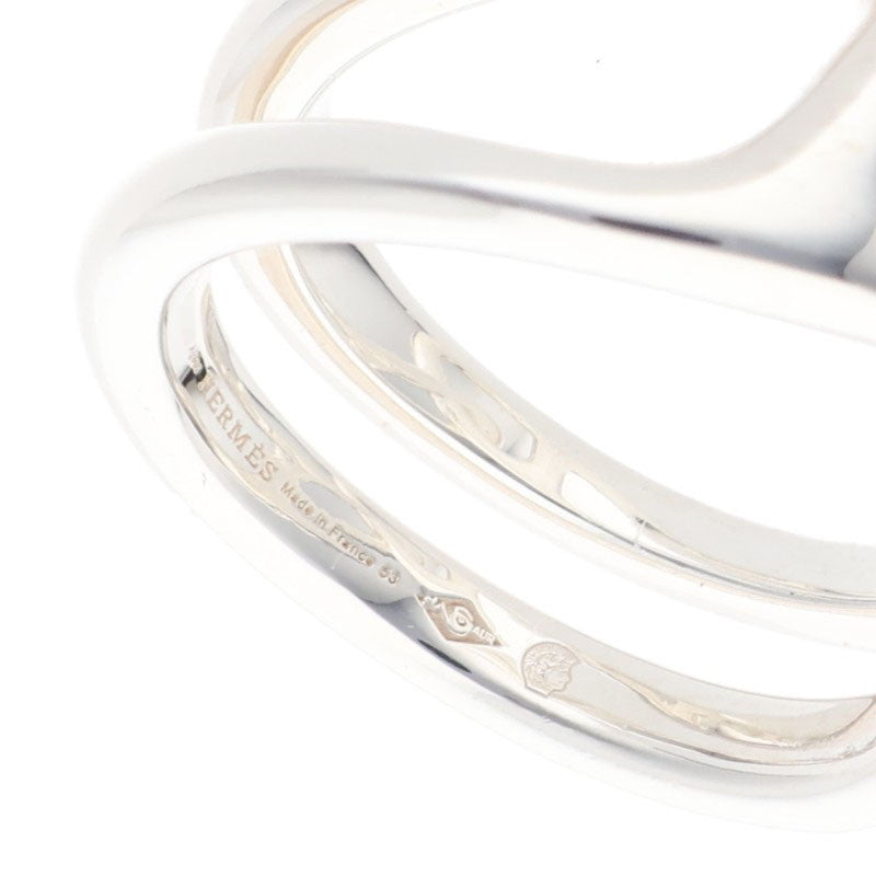 HERMES Chaine d'Ancre Punk 925 Silver Ring Size ONE SIZE
