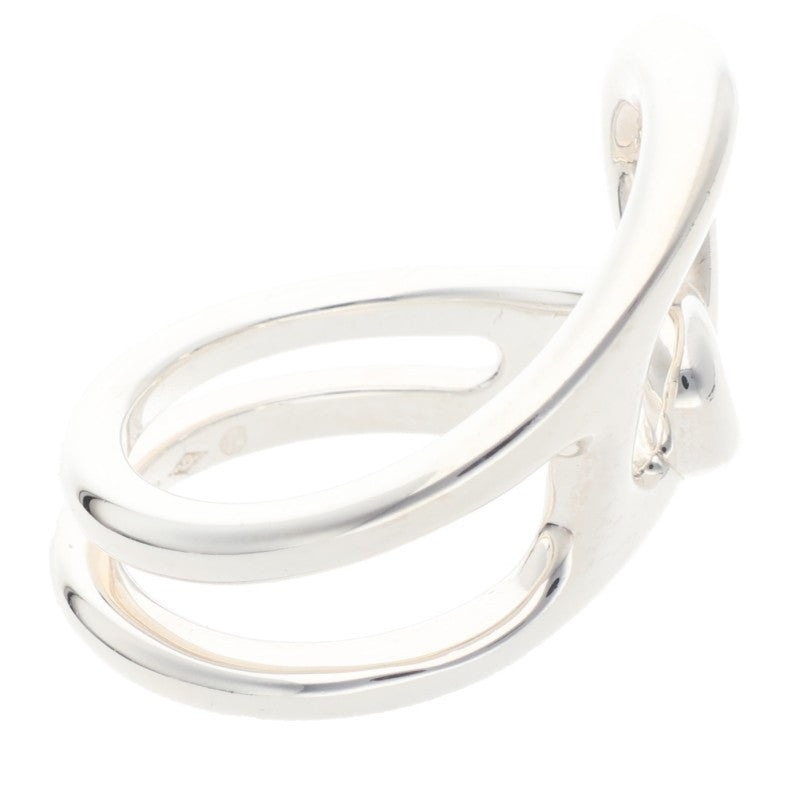 HERMES Chaine d'Ancre Punk 925 Silver Ring Size ONE SIZE