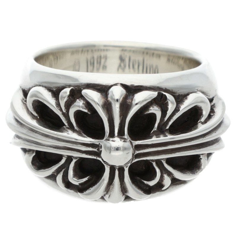 Chrome Hearts FLRL CRS Floral Cross Silver Size ONE SIZE