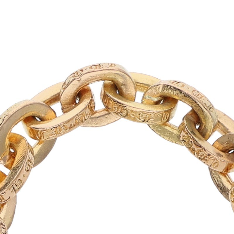 Chrome Hearts 22K Paper Chain Gold Ring Size ONE SIZE Yellow