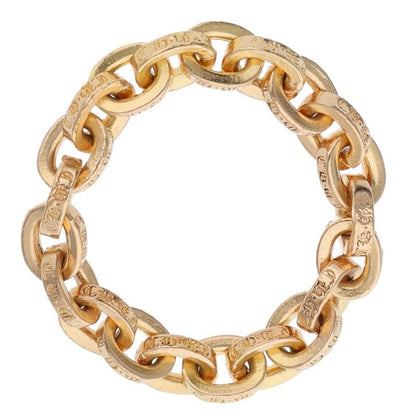 Chrome Hearts 22K Paper Chain Gold Ring Size ONE SIZE
