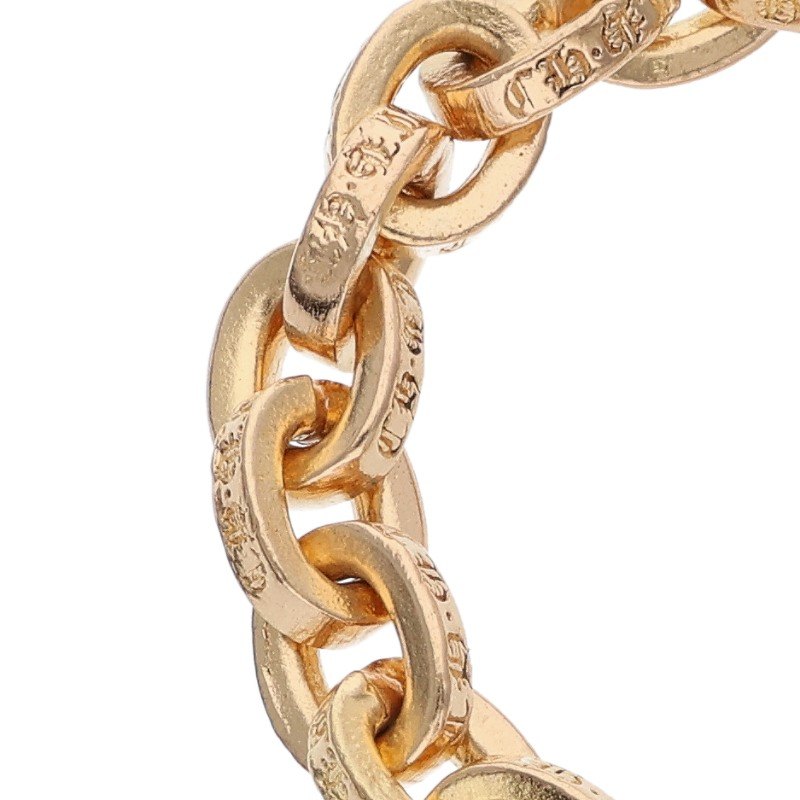 Chrome Hearts 22K Paper Chain Gold Ring Size ONE SIZE