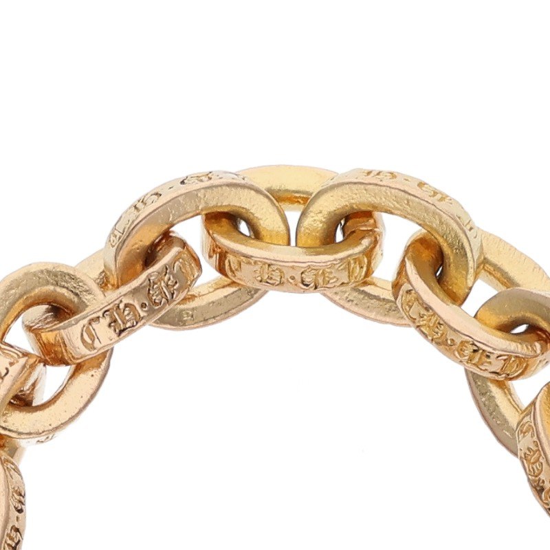 Chrome Hearts 22K Paper Chain Gold Ring Size ONE SIZE