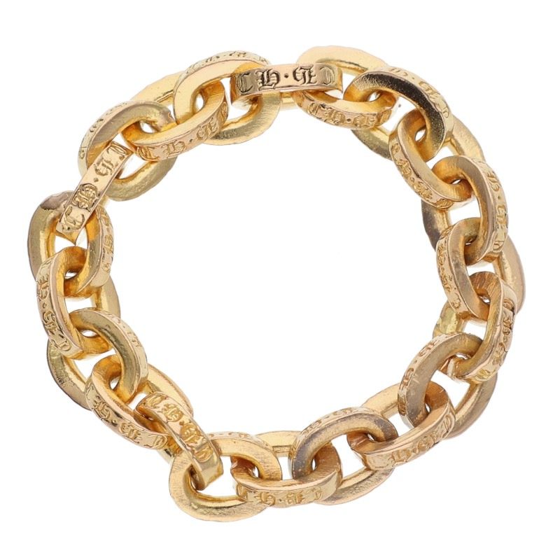 Chrome Hearts 22K Paper Chain Gold Ring Size ONE SIZE
