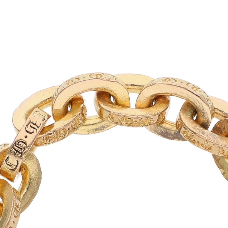 Chrome Hearts 22K Paper Chain Gold Ring Size ONE SIZE