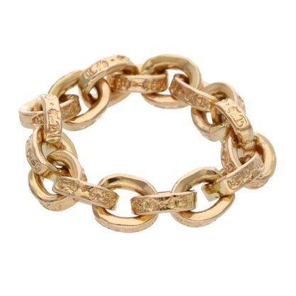 Chrome Hearts 22K Paper Chain Gold Ring Size US 5