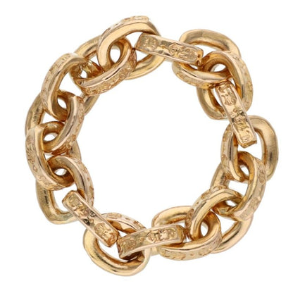 Chrome Hearts 22K Paper Chain Gold Ring Size US 5