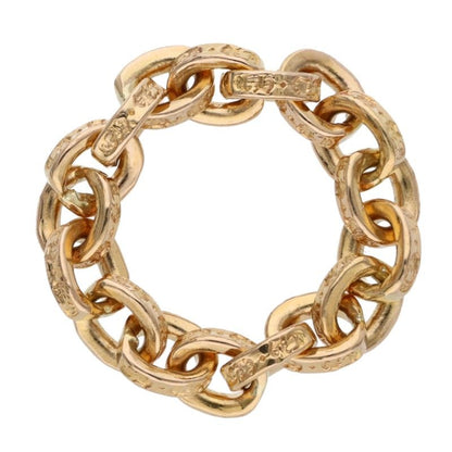 Chrome Hearts 22K Paper Chain Gold Ring Size US 5