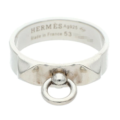 HERMES Collier de Chien PM 925 Silver Ring Size ONE SIZE