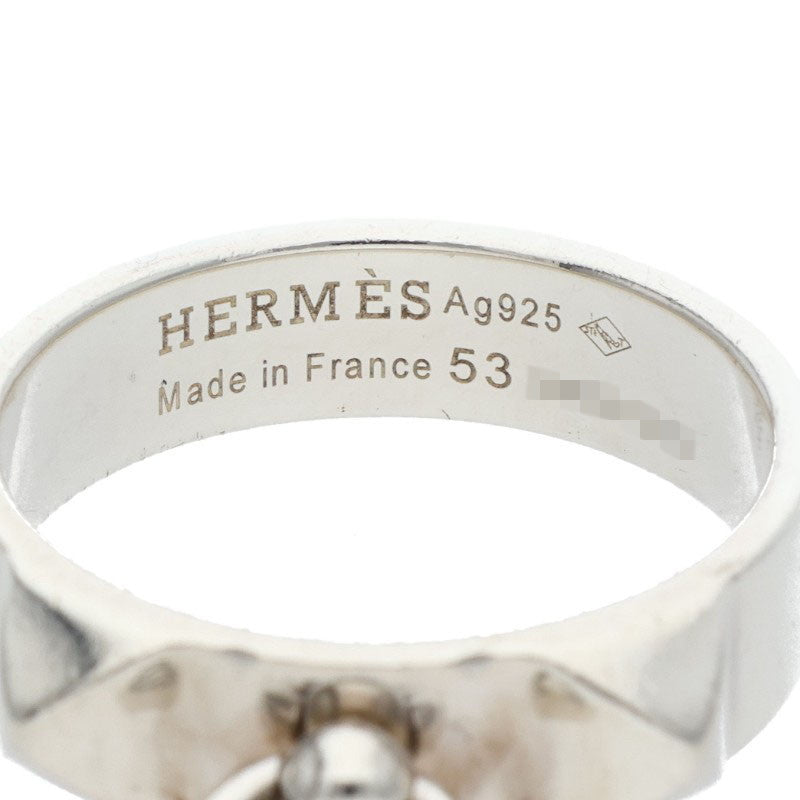 HERMES Collier de Chien PM 925 Silver Ring Size ONE SIZE