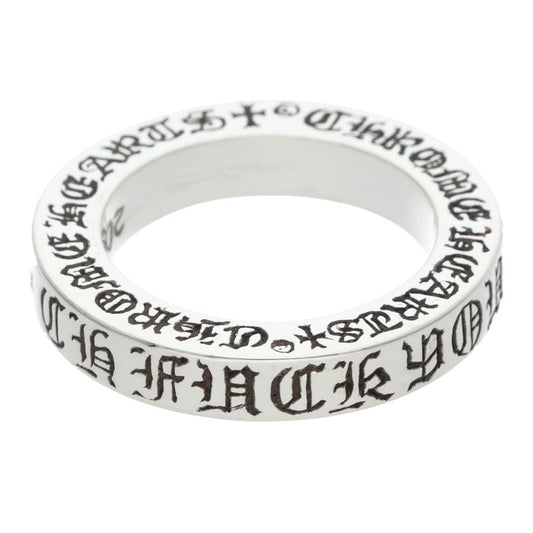 Chrome Hearts 3mm Spacer FUCKYOU Silver Ring Size US 3