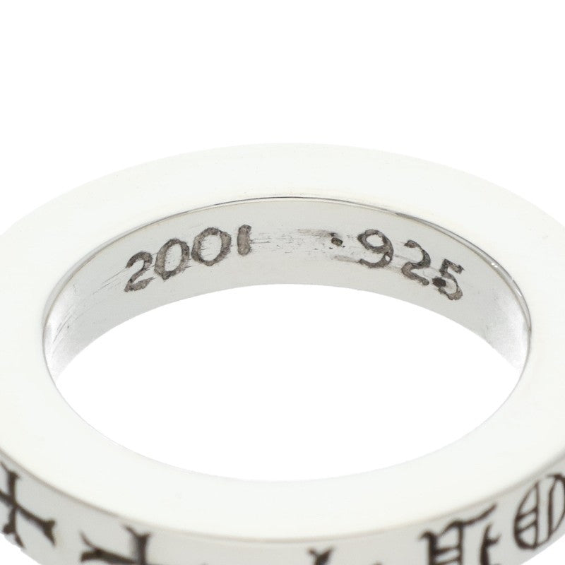 Chrome Hearts 3mm Spacer FUCKYOU Silver Ring Size ONE SIZE