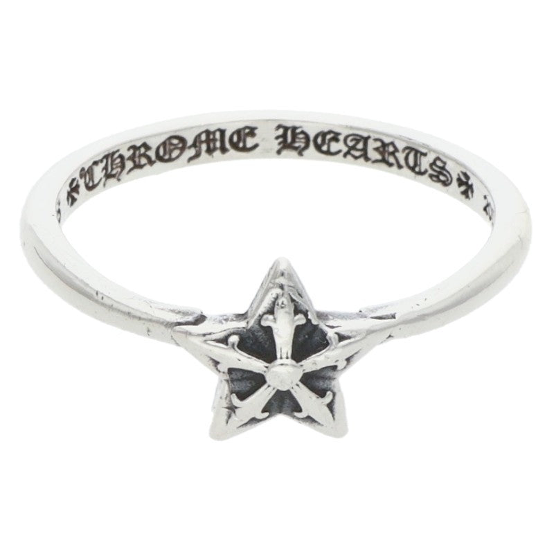 Chrome Hearts BUBBLGM STAR Silver Ring Size US 5