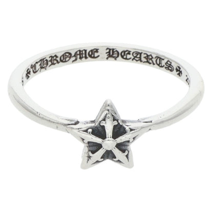 Chrome Hearts BUBBLGM STAR Silver Ring Size US 5