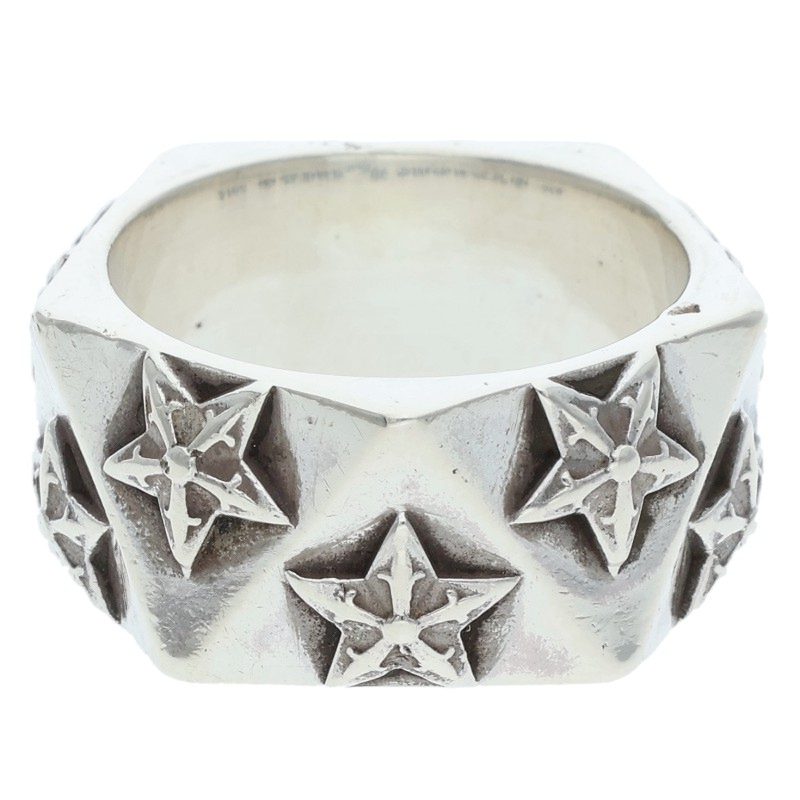 Chrome Hearts PENTAGON STAR 925 Silver Ring Size JP 18.5