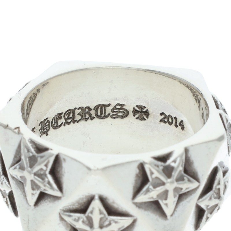 Chrome Hearts PENTAGON STAR 925 Silver Ring Size JP 18.5
