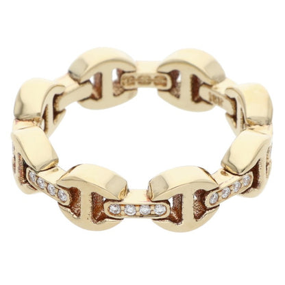 HOORSENBUHS DAME TRI-LINK 18K Yellow Gold Size ONE SIZE