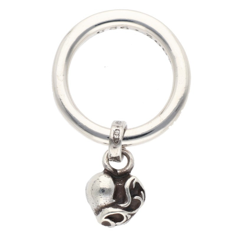 Chrome Hearts NTFL W Heart Motif Silver Ring Size ONE SIZE