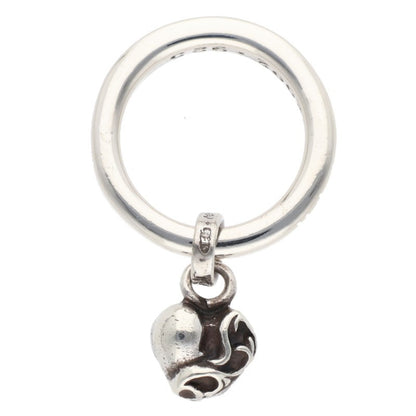 Chrome Hearts NTFL W Heart Motif Silver Ring Size ONE SIZE