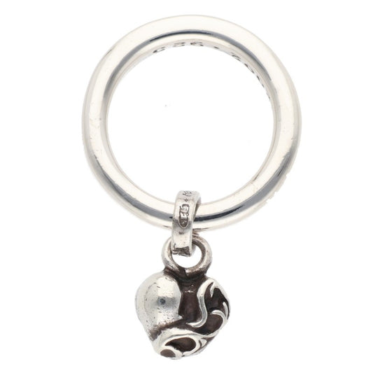 Chrome Hearts NTFL W Heart Motif Silver Ring Size ONE SIZE