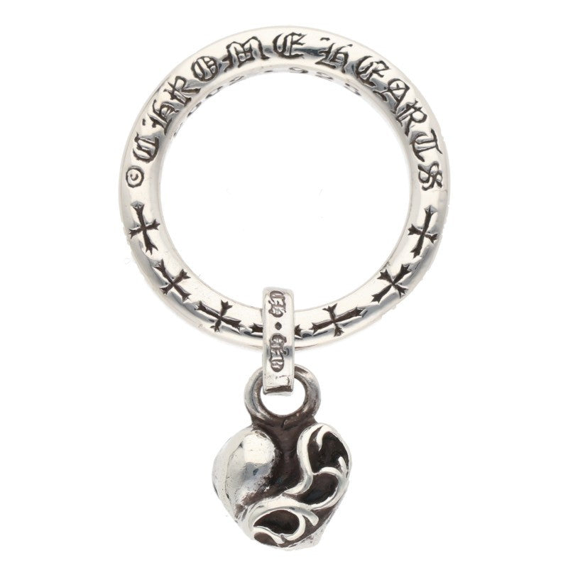 Chrome Hearts NTFL W Heart Motif Silver Ring Size ONE SIZE
