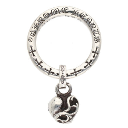 Chrome Hearts NTFL W Heart Motif Silver Ring Size ONE SIZE