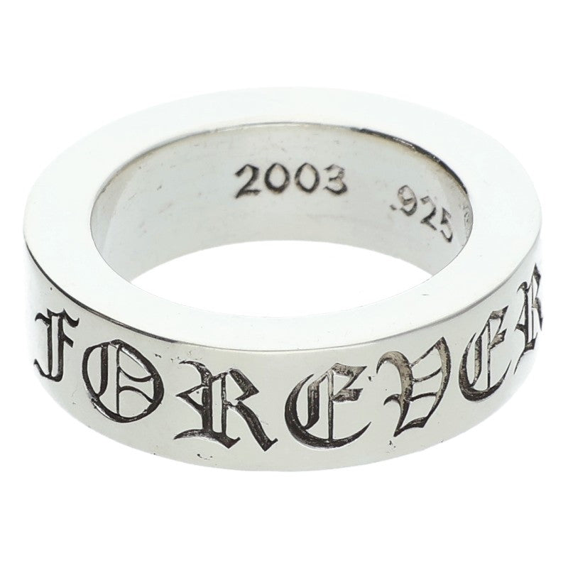 Chrome Hearts 6mm SPACER FOREVER Silver Ring Size US 4.5