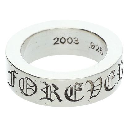 Chrome Hearts 6mm SPACER FOREVER Silver Ring Size US 4.5