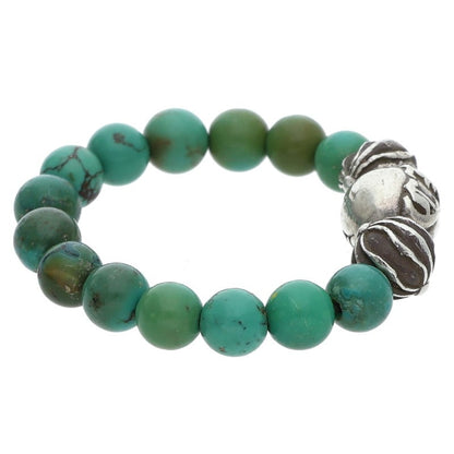 Chrome Hearts BEAD RING Turquoise Ring Size ONE SIZE