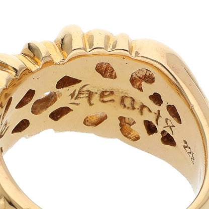 Chrome Hearts 22K Baguette Diamond Gold Ring Size ONE SIZE