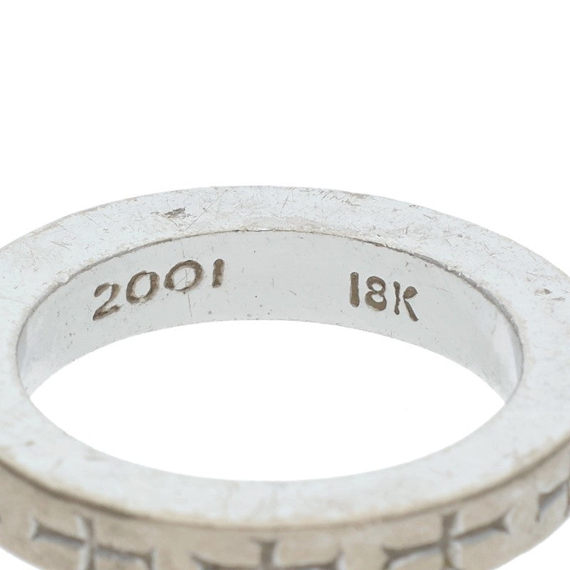 Chrome Hearts 18K 3mm Spacer WG Ring Size US 5