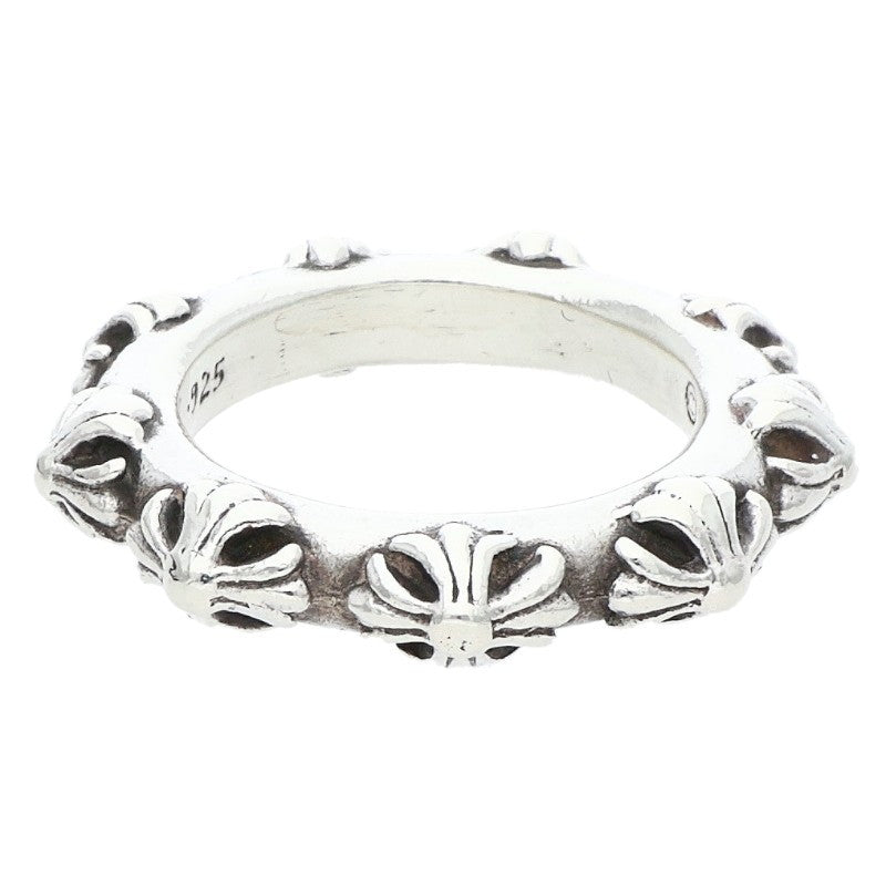 Chrome Hearts CROSS BAND 925 Silver Ring Size US 10