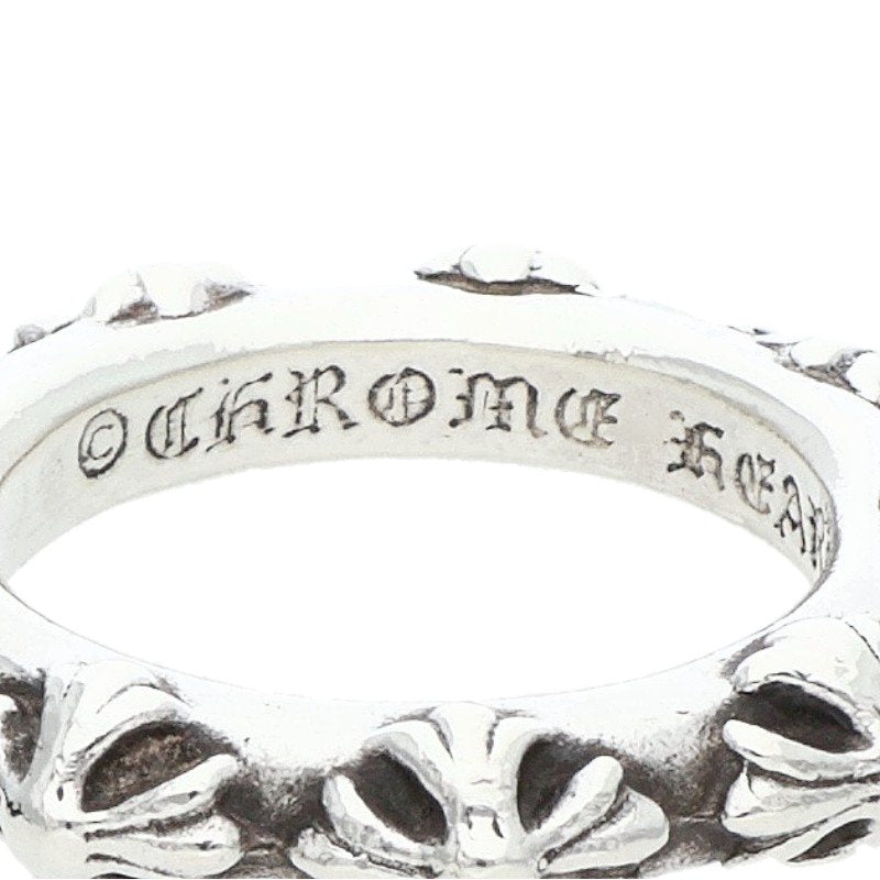 Chrome Hearts CROSS BAND 925 Silver Ring Size US 10