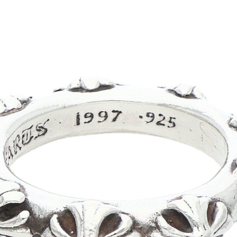 Chrome Hearts CROSS BAND 925 Silver Ring Size US 10