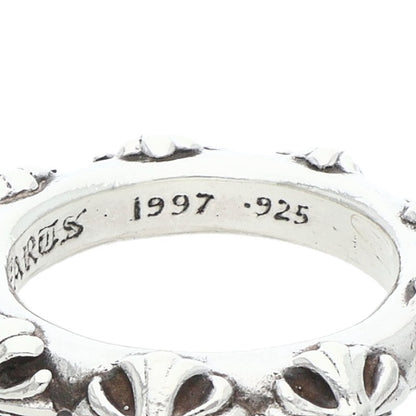 Chrome Hearts CROSS BAND 925 Silver Ring Size US 10