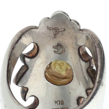 TADY & KING K18 Rose Cast Silver Ring Size ONE SIZE