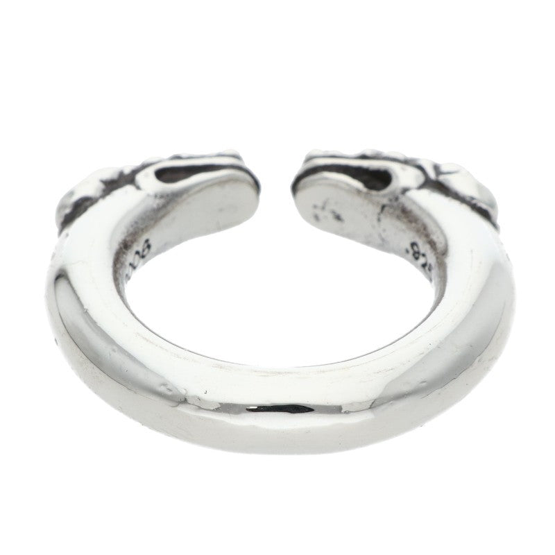Chrome Hearts DOUBLE DOG RING Silver Ring Size US 5