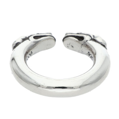 Chrome Hearts DOUBLE DOG RING Silver Ring Size US 5