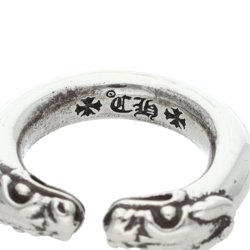 Chrome Hearts DOUBLE DOG RING Silver Ring Size US 5