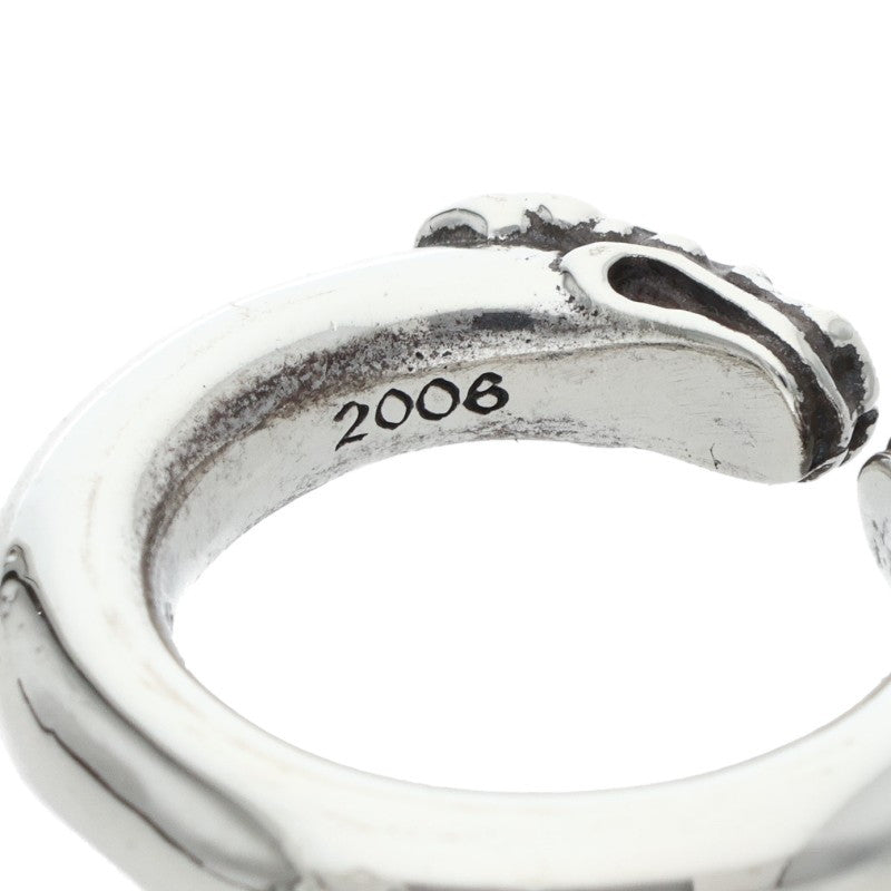 Chrome Hearts DOUBLE DOG RING Silver Ring Size US 5