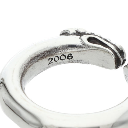 Chrome Hearts DOUBLE DOG RING Silver Ring Size US 5