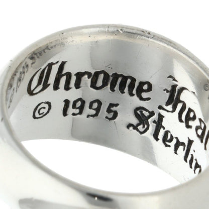 Chrome Hearts HEART IN BAND Silver Ring Size US 9