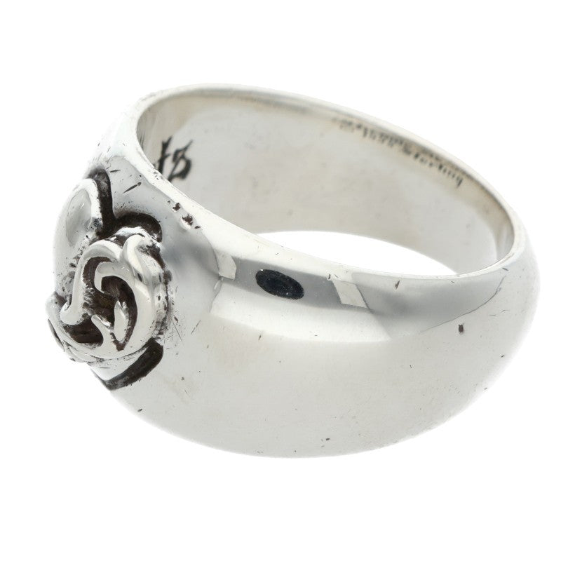 Chrome Hearts HEART IN BAND Silver Ring Size US 9