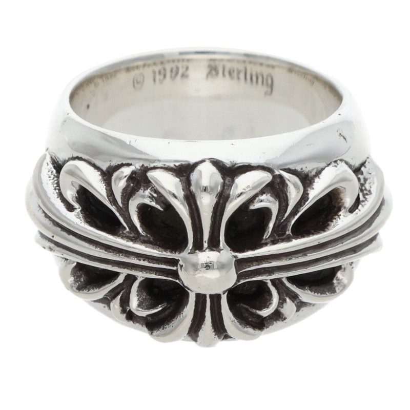 Chrome Hearts FLRL CRS Silver Ring Size ONE SIZE