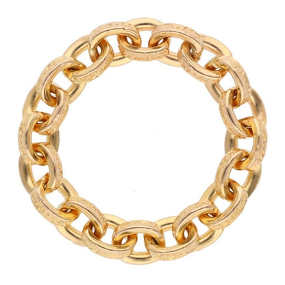 Chrome Hearts 22K PAPER CHAIN Yellow Gold Ring Size US 10