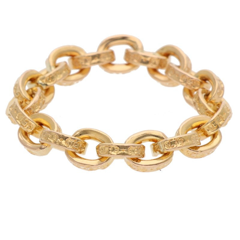 Chrome Hearts 22K PAPER CHAIN Yellow Gold Ring Size US 10