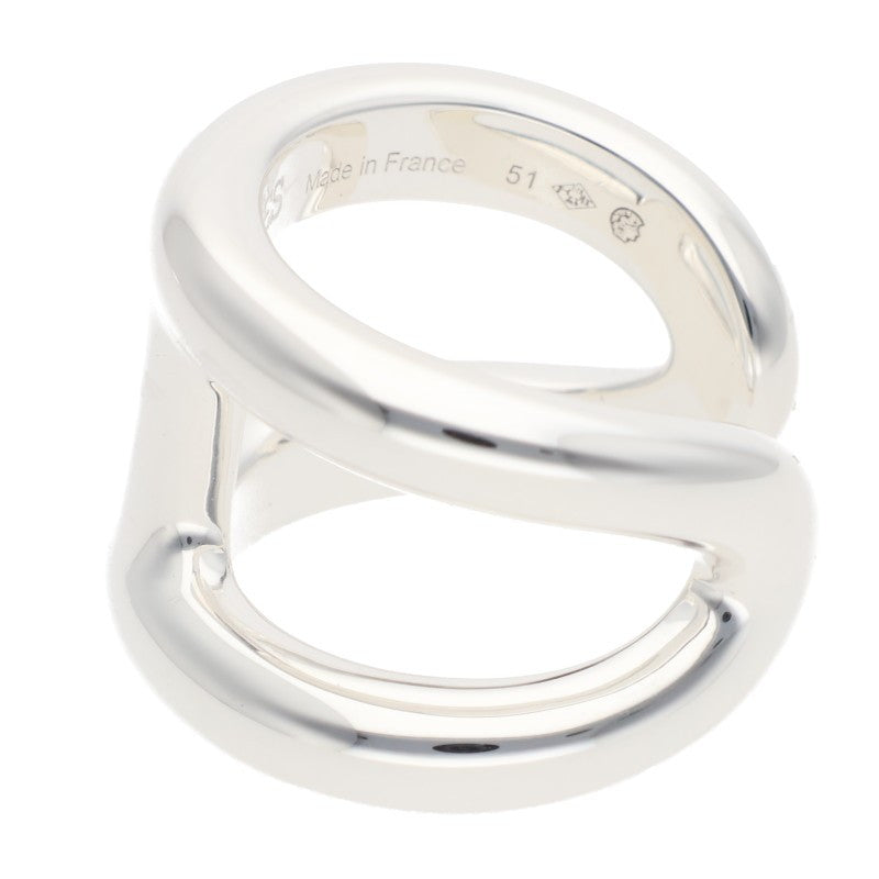 HERMES Osmose GM 925 Silver Ring Size ONE SIZE