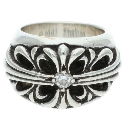Chrome Hearts FLRL CRS 1DIA Diamond Silver Size ONE SIZE