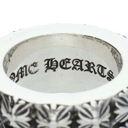 Chrome Hearts PETE PUNK DOUBLE Row Silver Ring Size US 9